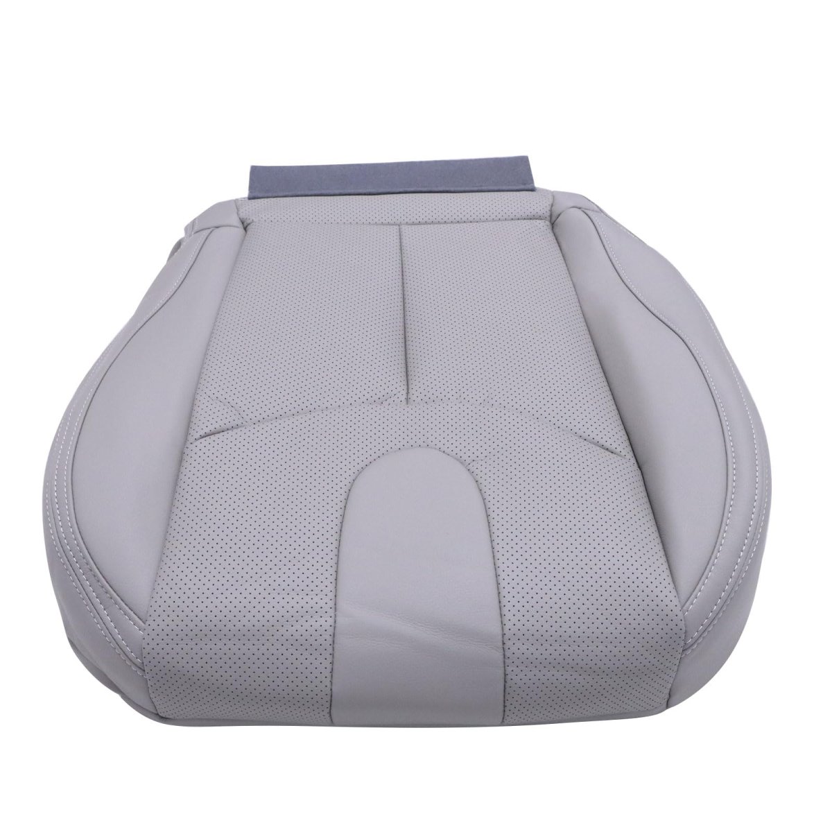Front Driver Bottom Perforated Leather Seat Cover For Infiniti G37 Convertible 2009 2013 Gray Microfiber Replacement Fits Power