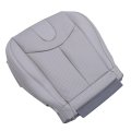 Front Driver Bottom Perforated Leather Seat Cover For Infiniti G37 Convertible 2009 2013 Gray Microfiber Replacement Fits Power