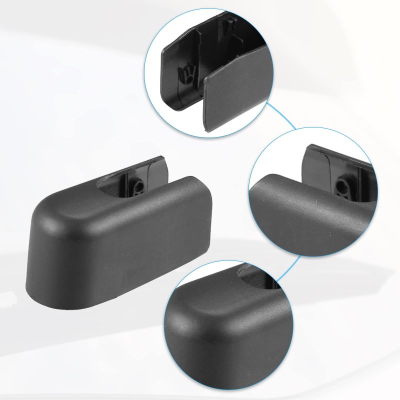 Acropix Rear Windshield Wiper Arm Nut Cover Cap Fit For Ford Fiesta Mk Vi Pack Of 1 Black