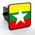 Trailer Hitch Cover Flag Of Myanmar Burmese 