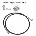 X Autohaux Brake Hose Motorcycle Hydraulic Line Oil Pipe Fitting For Atv Motocross Racing Bike 100cm Black 1 Set