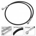 X Autohaux Brake Hose Motorcycle Hydraulic Line Oil Pipe Fitting For Atv Motocross Racing Bike 100cm Black 1 Set