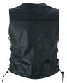 Daniel Smart Womena S Open Neck Vest- Soft Goatskin Lightweight Sporty Leather Vest With Inside Pockets Medium 