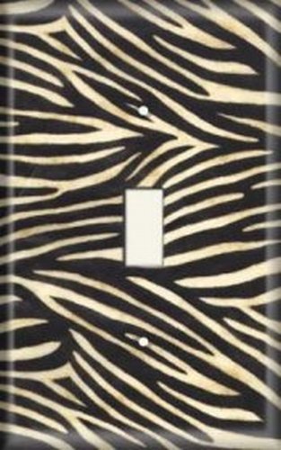 Snazzyswitch Zebra Decorative Light Switch Cover Single Toggle Wall Plate