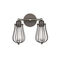 Chloe Lighting Ch857044rb12-ws2 Industrial Industrial-style 2 Light Rubbed Bronze Wall Sconce 12 Wide