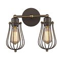 Chloe Lighting Ch857044rb12-ws2 Industrial Industrial-style 2 Light Rubbed Bronze Wall Sconce 12 Wide 