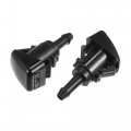 X Autohaux 2pcs Windshield Washer Nozzle For Chrysler Dodge 2 8 Meters Hose With Gasket Connectors Kit Replaces 5113049aa