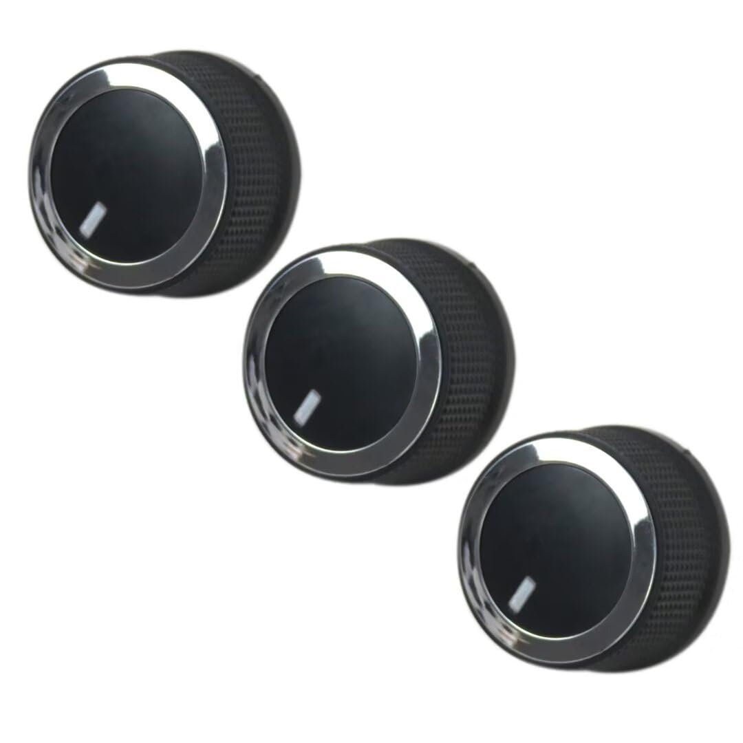 3pcs A C Heater Temp Control Knob Replacement 84141127 For Chevrolet Express 1500 2500 3500 And Gmc Savana