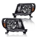 Headlights Assembly W O Bulbs For Toyota Tacoma 2005 2006 2007 2008 2009 2010 2011 Headlamp Driver Passenger Side Clear Lens 