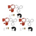 3pcs Carburetor Repair Kit Replacement For V4 V6 90 100 105 115 125 150 175 Horsepower Part Number 18-7247 438996 435442
