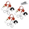 3pcs Carburetor Repair Kit Replacement For V4 V6 90 100 105 115 125 150 175 Horsepower Part Number 18-7247 438996 435442