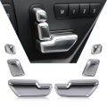 Beler 6pcs Car Interior Door Seat Adjuster Button Switch Cover Trim For Mercedes-benz B E Glk Gl Class W246 W212 X204 X166