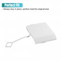 Uxcell Rear Bumper Tow Hook Cover For Mercedes Benz E-class W212 2014-2016 Eye Cap No A2128850726 White
