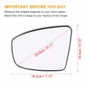 Heated Rearview Mirror Glass Replacement With Backing Plate For Nissan Murano 2009 2014 Left Right Driver Side Power Aspherical