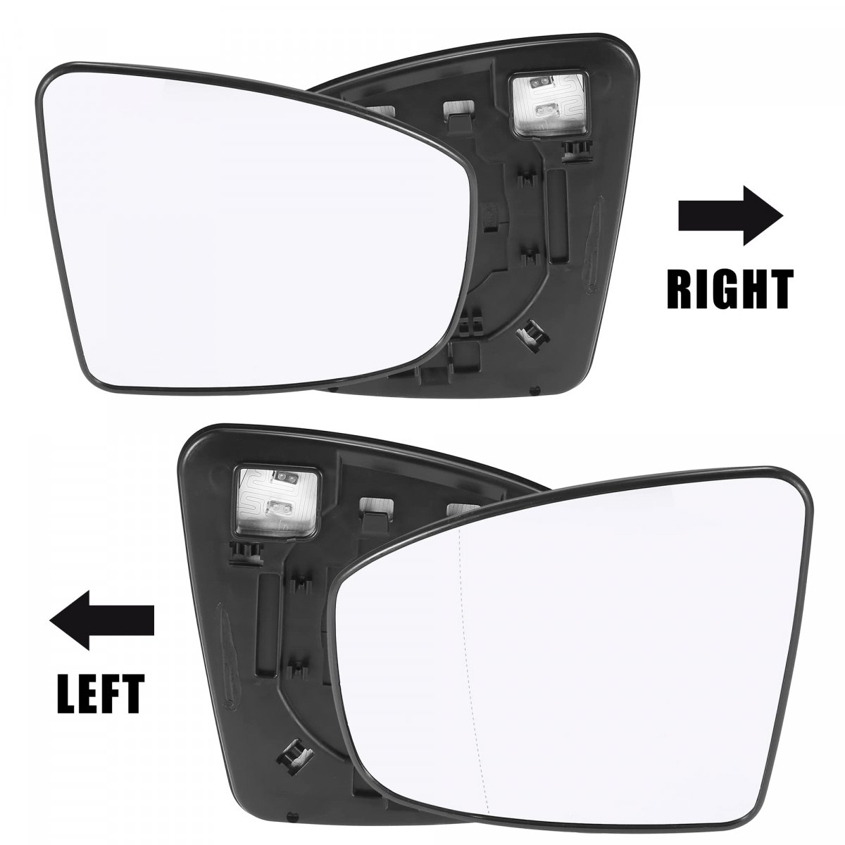 Heated Rearview Mirror Glass Replacement With Backing Plate For Nissan Murano 2009 2014 Left Right Driver Side Power Aspherical