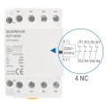 Baomain Ac Contactor 40a Coil 4 Pole Normally Closed Universal Circuit Control 35mm Din Rail Mount Ce Listed Bct-40 04 4nc