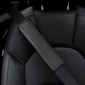 2pcs Seat Belt Shoulder Pad Breathable Leather Car Cover More Comfort Driving Cushion Helps Protect Your Neck And Shoulders