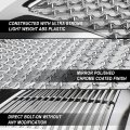 Auto Dynasty 4pcs Chrome Mesh Style Front Bumper Hood Overlay Grille Grill Cover Trim Compatible With Ford F250 F350 Super Duty