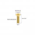 Uxcell Flat Head Socket Cap Screws M2 5-0 45 X 10mm Brass Inner Hex Drive Fasteners Bolts 6pcs