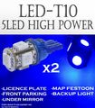 Abl X2 Hyper Blue T10 168 920 921 5led Super Bright 5-smd Led Bulbs 