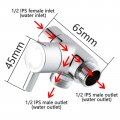 Tecmolog Shower Adapter Brass G1 2 Arm Diverter Chrome For Handheld Heada And Fixed Head Dsf007e