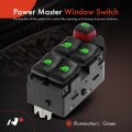A-premium Power Master Window Switch Compatible With Chevrolet Cavalier 2000-2005 Front Left Driver Side Replace 22610145