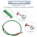 X Autohaux 80cm 31 5 Length 10mm Id Motorcycle Hydraulic Brake Line Oil Hose Pipe 28a 0a Stainless Steel Braided Cable For Atv