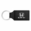 Ipick Image Compatible With Honda Cr-v Rectangular Black Leatherette Key Chain