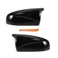 Pair Car Rear View Driver Passenger Side Mirror Cover Cap Replacement Gloss Black For Bmw X5 X6 E70 E71 2008-2013 Guard Covers 