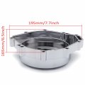 Httmt- Chrome Cnc See Through Left Engine Stator Cover Crankcase R1 Compatible With Yamah Yzf R1 1998-2003 P N Mt313-052a-cd