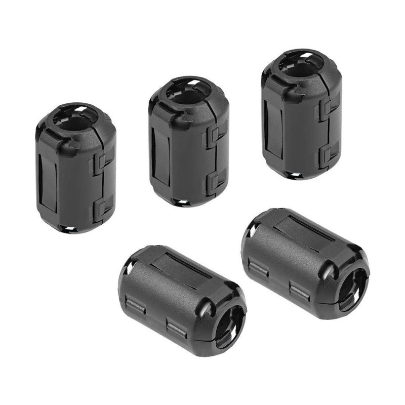 20 Pcs Ferrite Chokes Core Beads Ring Coil For Led Lights Rf Radio Interference Filter Frequency 5 Sizes