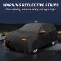 Car Cover Outdoor Waterproof Sun Rain Snow Hail Protection With Left Side Door Zipper Aluminum Film For Ford Expedition