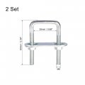 Uxcell Square U-bolts 1-3 8 35mm Inner Width Carbon Steel M6 With Nuts Frame Plate Round Washers 2 Set