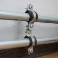 6 Pcs Split Ring Pipe Hanger 90mm 3 5inch Adjustable Bracket Clamp Wall Ceiling Mount Strap Support For Plumbing Drainage Tube 