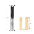 Timberline 0-26 Straight Plunge 1 2-inch Diameter By-1 Cutting Height 2-flute 1 Shank Carbide Tipped Router Bit 