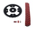 Polaris 500 Predator Red Non O Ring Chain Sprocket Black 14 38 94l Fits 05-07 
