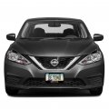 Ipick Image Made For Nissan Sentra Black Metal License Plate Frame