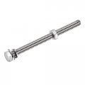 Uxcell M8 X 90mm Hex Head Screws Bolts Nuts Flat Lock Washers Kits 304 Stainless Steel Fully Thread Hexagon 4 Sets