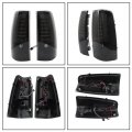 Wflnhb Rear Tail Lamp 2pcs Driver And Passenger Right Side Replacement For Chevy Silverado 1500 2500 2003-2006 Smoke Lens Brake