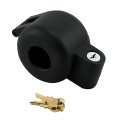 S 41888 Knob Lock Out Keyed Device Diecast Zinc Metal Security Cover For Rounded Doorknobs Matte Black Finish Includes 2 Keys 