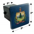 Rustic Vermont State Flag Distressed Usa Tow Trailer Hitch Cover Plug Insert