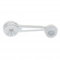 Window Crank Handles Driver Passenger Side Replacement Fit 1982-1996 For F-250 Xl Silver 2pcs 