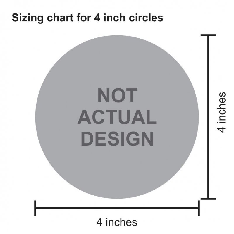 Stickertalk Circular American Flag Vinyl Sticker 5 Inches By