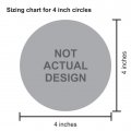 Stickertalk Circular American Flag Vinyl Sticker 5 Inches By