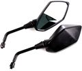 Xyzctem Heavy Duty Motorcycle Rear View Side Mirrors-10mm Clockwise Threaded Mounting Bolt-fits For Kawasaki Suzuki Honda 