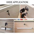 Mromax Drawer Cabinet Lock Cylinder Diameter Zinc Alloy Keyed Different 1pcs