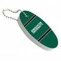 Graphics More Binghamton University Stripes Floating Keychain Oval Foam Fishing Boat Buoy Key Float