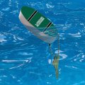 Graphics More Binghamton University Stripes Floating Keychain Oval Foam Fishing Boat Buoy Key Float