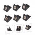 Hemoton 200 Pcs Back Panel Buckle Dresser Wood Drawers For Closet Vanity Drawer Brackets Bottom Screw Angle Code Bracket Corner