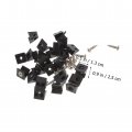 Hemoton 200 Pcs Back Panel Buckle Dresser Wood Drawers For Closet Vanity Drawer Brackets Bottom Screw Angle Code Bracket Corner